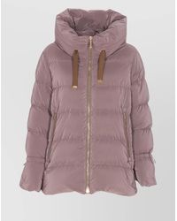 Moorer - Hooded Padded Jacket Zip Pockets - Lyst