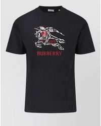 Burberry - Graphic Short Sleeve Crew Neck Shirt - Lyst