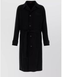 Gucci - Coat Wool Blend Belted Waist - Lyst