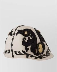 Dolce & Gabbana - Wool Embroidered Fedora Hat - Lyst