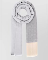 Gucci - Cashmere Blend Scarf Embroidered Two Tone - Lyst