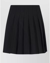 MM6 by Maison Margiela - High Waisted Midi Skirt Pleated Mini - Lyst