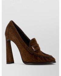 Saint Laurent - Le Loafers Pumps Suede Finish Loafer Style - Lyst