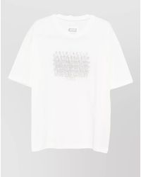 Maison Margiela - Graphic-Print Cotton T-Shirt - Lyst