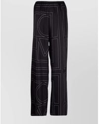 TOTEME - Silk Monogram Wide-Leg Pajama Trousers - Lyst