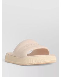 Moncler - Altive Rubber Slides Flat Sole Open Toe - Lyst