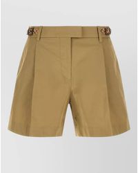Burberry - Raina Shorts Pleated Front Adjustable Waist - Lyst