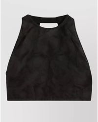 Max Mara - Silk Sleeveless Cutout Cropped Top - Lyst