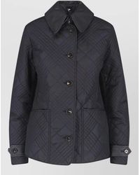 Burberry - Quilted Single Breasted Jacket - Lyst