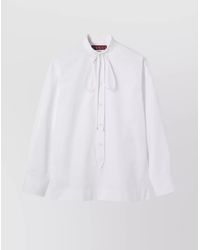 Gucci - Embroidered Cotton Long-Sleeve Shirt - Lyst