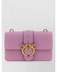 Pinko - Love One Bird Motif Chain Shoulder Bag - Lyst