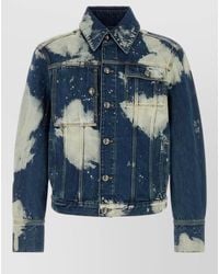 Vivienne Westwood - Denim Jacket Straight Cut Collar Long Sleeves Pockets - Lyst