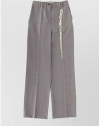 Circus Hotel - Wide Leg Pants Belt Loops Back Pockets - Lyst