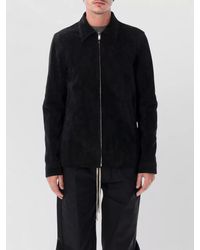 Rick Owens - Leather Straight-Fit Hip-Length Jacket - Lyst