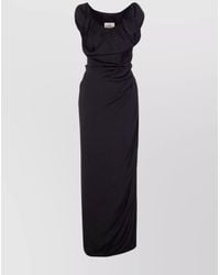 Vivienne Westwood - Viscose Off-Shoulder Asymmetric Maxi Dress - Lyst