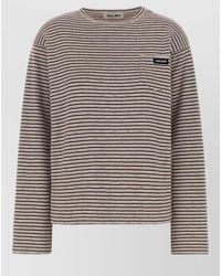 Miu Miu - Oversized Knitted Top - Lyst
