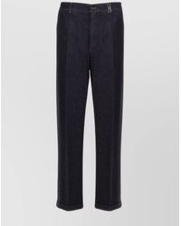 Dolce & Gabbana - Tailored Denim Trousers With Back Pockets - Lyst