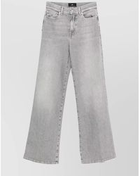 7 For All Mankind - Wide Leg Trousers Featuring Belt Loops - Lyst
