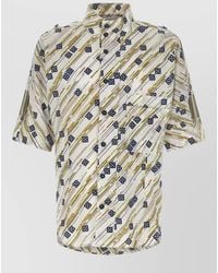 Kiko Kostadinov - Cotton Printed Short-Sleeve Shirt - Lyst