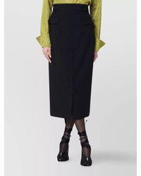 Dries Van Noten - Wool And Mohair Midi Skirt - Lyst