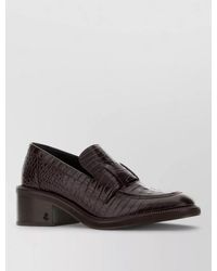 Jimmy Choo - Leather Tylor 60 Block Heel Loafers - Lyst
