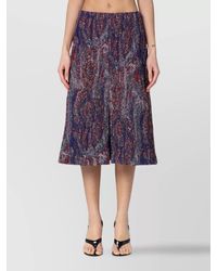 Dries Van Noten - Jacquard Cotton Blend Viscose Skirt - Lyst