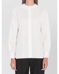 Saint Laurent - Cotton Long-Sleeve Shirt - Lyst