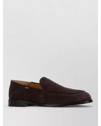 Tod's - Suede Loafers Featuring Refined Texture Finish - Lyst