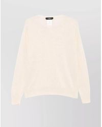 Weekend by Maxmara - Long Sleeve Crew Neck Knit Sweater - Lyst