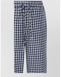 DUNST - Relaxed Fit Check Pajama Trousers - Lyst