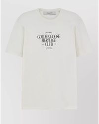 Golden Goose - Cotton Crew Neck T Shirt Graphic - Lyst