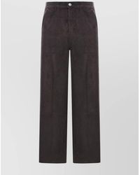 Ami Paris - Cotton Corduroy Wide-Leg Trousers - Lyst