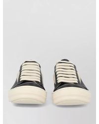 Rick Owens - Lace Up Low Top Shoes Contrast Sole - Lyst