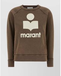 Isabel Marant - Cotton Blend Crew Neck Sweatshirt - Lyst