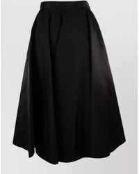 Prada - High Waist Skirt Belt Loops Design - Lyst