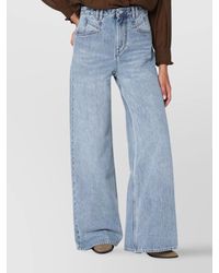 Isabel Marant - Wide-Leg Denim Trousers With Belt Loops - Lyst