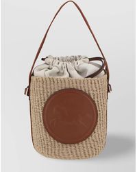 Chloé - Sense Straw Bucket Bag - Lyst