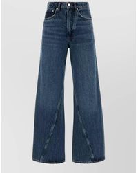Anine Bing - High-Rise Straight-Leg Denim Jeans - Lyst