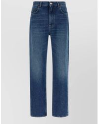 The Row - Vanya Denim Jeans Straight Leg Design - Lyst