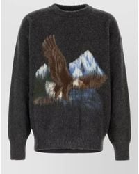 Maison Margiela - Wool Blend Oversized Sweater Eagle Mountain - Lyst