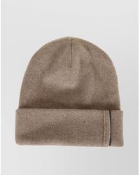 Brunello Cucinelli - Cashmere Ribbed Knit Skullcap Hat - Lyst