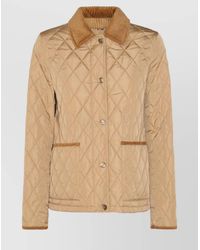 Burberry - Quilted Nylon Fitted Jacket - Lyst