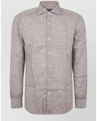 Barba Napoli - Long Sleeve Shirt Featuring Button Cuffs - Lyst