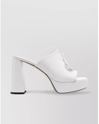 Patou - Elevated Block Heel Mules - Lyst