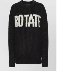 ROTATE BIRGER CHRISTENSEN - Knitted Logo Sweater - Lyst