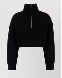 Nanushka - Short Wool Blend Sonore Sweater - Lyst