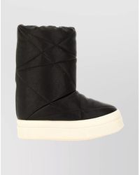 Rick Owens - Leather Quilted Down Ankle Boots - Lyst