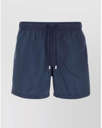 Fedeli - Swim Shorts With Back Pocket And Elastic Waistband - Lyst