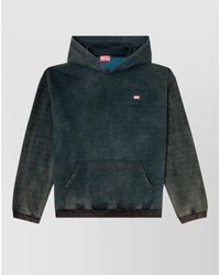 DIESEL - Logo Print Hooded Sweatshirt - Lyst