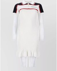 CASABLANCA - Knit Polo Shirt Contrast Trim Ribbed - Lyst